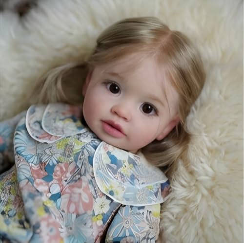 Muñeca Pinky Reborn realista 65 cm para niños miniatura 3
