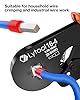 Pinza Crimpatrice a Quattro Lati, 0.08-16 mm² per Crimpare, Lytool Pinza Crimpatrice per Puntalini Doppi Elettrici Capicorda a Doppio e Singolo Filo