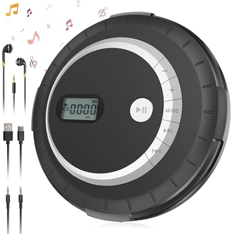 Rugort Portable Bluetooth CD Player Cover