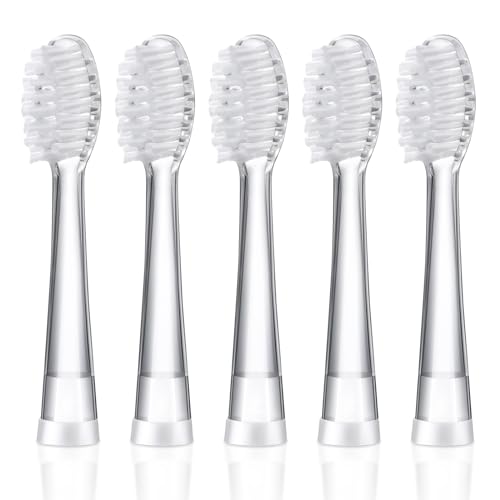 KOPBTBOY Brossettes de Rechange Enfants pour Seago SG513/SG977/SGEK6/DT-K6/DT-BB1, 5pc Brossettes de Rechange Pour Seago Enfants Brosse à Dents Électrique