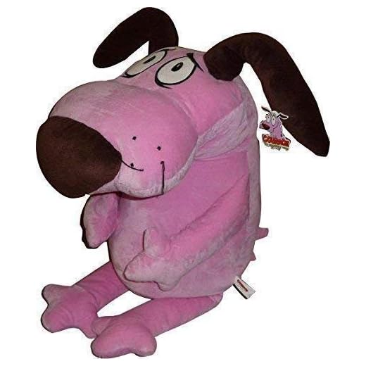 PELUCHE Coraje el PERRO COBARDE XXL Gigante 75cm Cartoon Network FELPA