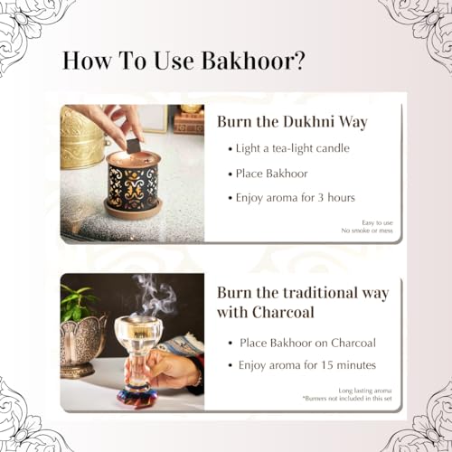 Maamoul al Abyad Bakhoor by Dukhni | 40 Grams White Oud Bakhoor Incense | White Oudh Blend | Luxurious Bakhour for Prayer Time, to Relax & Meditate | Handmade Islamic Gifts for Men & Women