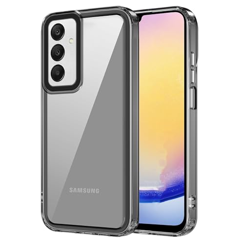 amazon basics Back Case Cover for Samsung Galaxy M15 5G / Samsung Galaxy M15 5G Prime Edition (Polycarbonate, Thermoplastic Polyurethane_Translucent Black)