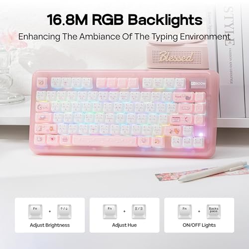 Image of KiiBoom Phantom81 Lite 75% Gasket Mechanical Keyboard, VIA Programmable