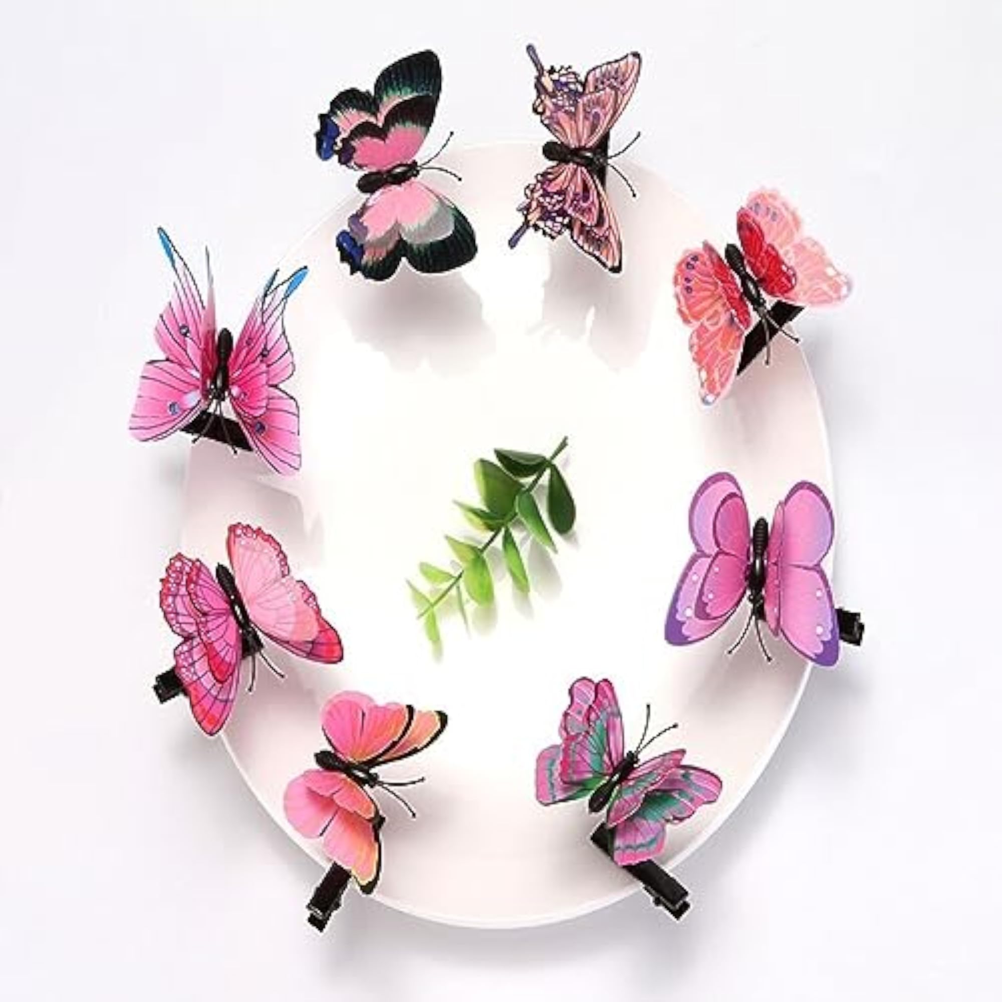 Multicolor Butterfly Hair Clips, Set of 3, Gift for Her