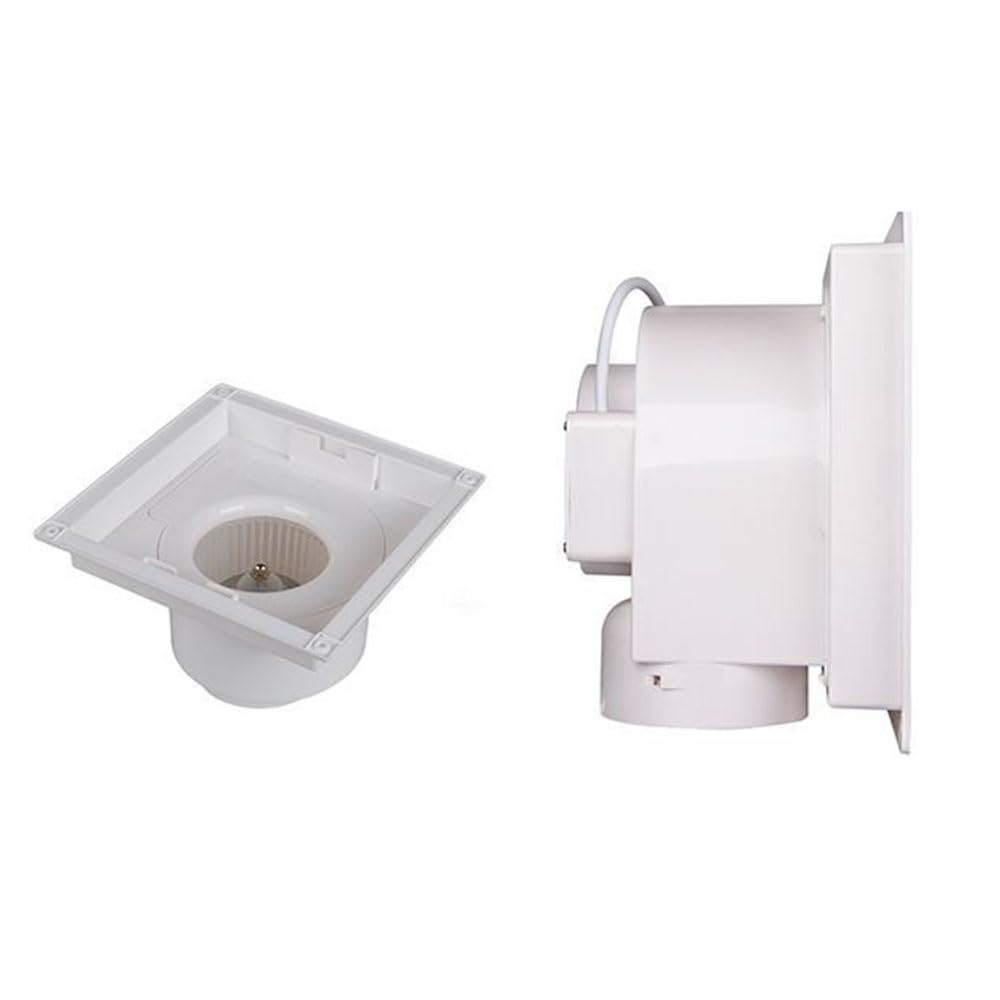 Extractor de Aire Silencioso Extractor de aire techo for baño, extractor for inodoro, cuadrado(Pequeño)