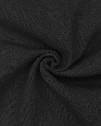 Men's Cotton Casual Pants Lightweight Elastic Waist Drawstring Pant Relaxed Fit Sweatpants Trousers Plus Size3