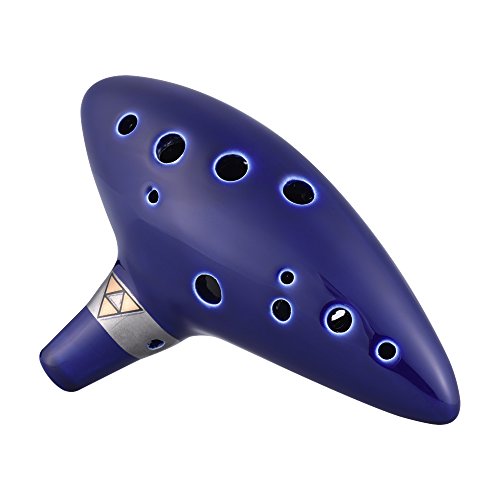 Fesjoy Ocarina 12 furos Ocarina cerâmica alto C flauta instrumento musical Legend of Zelda