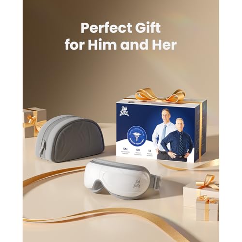 Image of BOB AND BRAD Eye Massager with Heat FSA Eligible HSA, Birthday Gifts for Women Men Mom, Heated Eye Mask for Migraines with Music, Smart Migraine Massager for Dry Eyes Relief & Improve Sleep