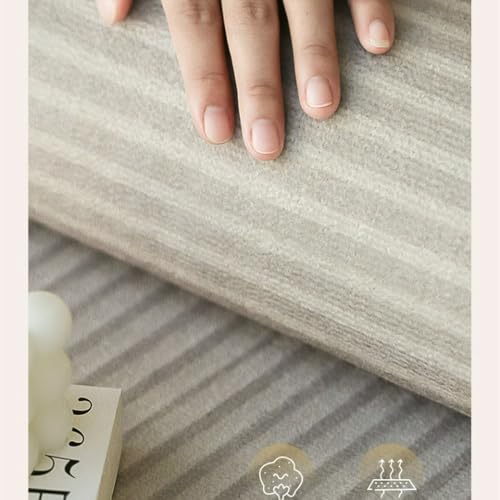 Tapis de salon moderne beige crème grand format 200x200cm YHT005 - 3