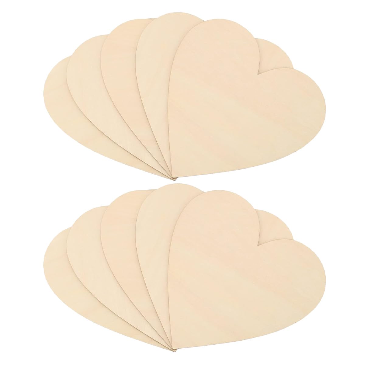 Gatuida Adornos de Madera en Forma de Corazón 30 Unidades para Proyectos de Bricolaje y Decoración de Mesa en San Valentín y Navidad