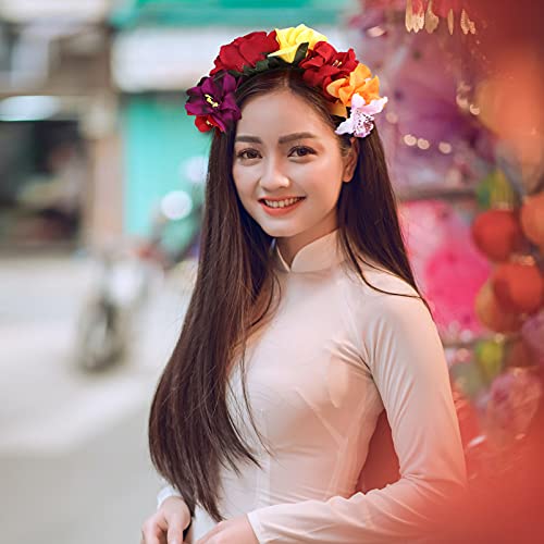 Minkissy - Fascia per capelli con motivo a rose