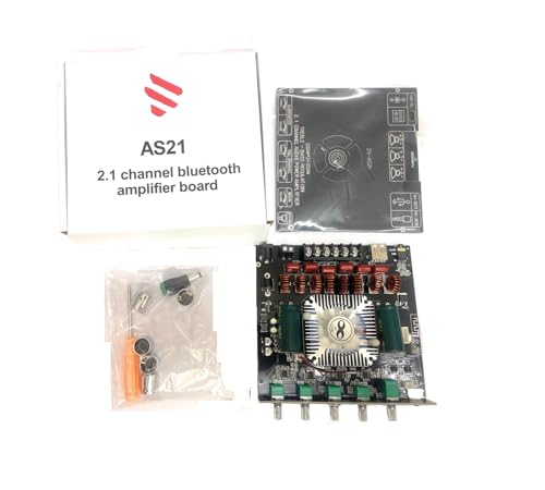 Image of DHRUVPRO ZK-AS21 220W*2+350W 2.1 Bluetooth Power Amplifier Board with TPA3255 Chip, 18V-36V Bluetooth Speaker Audio Amplifier Module
