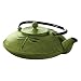 Primula PCI-5228 Green Dragonfly Japanese Tetsubin Cast Iron Teapot Stainless Steel Infuser for Loose Leaf Tea, Durable Construction, Enameled Interior, 26 oz