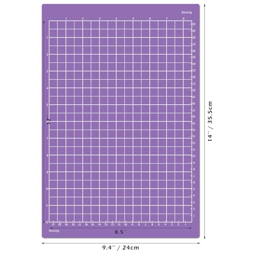 ReArt Strong Grip Cutting Mat for Cricut Joy Xtra - 12 x 8.5 Inches Craft Paper Cutting Mat Use with Printer Paper, Vellum, Light Cardstock & More, Sewing and Crafting (3 Packs Strong)
