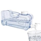 Dispensador de Agua Fria para Nevera, Dispensador de Bebidas de plástico, Ergonómico con asa, Plástico PETG Libre de Fugas, Libre BPA, Dimensiones 31 cm Largo x 15 cm Alto x 12,5 cm Ancho, 3.8 litros