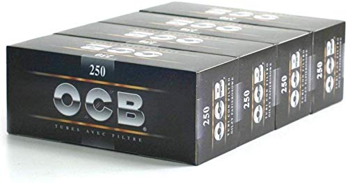OCB Lot de 4 boîtes de 250 tubes avec filtre
