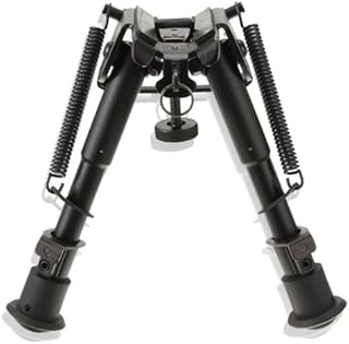 Extreme Precision Bipod with 6" to 9" Adjustable Spring for Tactical Airsoft Air Rifle Gun Hunting Shooting - COODIO