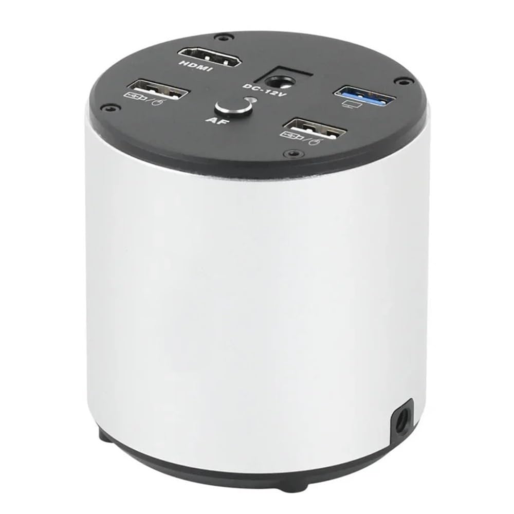 Mikroskop-Zubehör-Set, 4K 1080P Autofokus, HDMI, USB, UHD, digitale Videomikroskopkamera, IMX334, 1/1,8 Zoll CMOS-Sensor, Messhilfen mit 200-facher Objektivvergrößerung, Lichtmikroskop-Objektträger