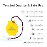 ViCep 5-Pack CR2016 CMOS Battery 3V Motherboard BIOS Batteries with 2 Wire Leads and SHR Connector for Computer Replacement - Image 4