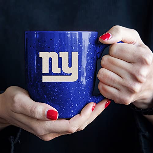 Image of Rico Industries NFL Football 16 oz Team Color Laser Engraved Speckled Ceramic Coffee Mug