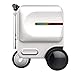 Rydebot Cavallo- Smart Motorized Scooter Rideable Suitcase/Luggage for Adults/Kids with Removable Battery, USB Charging Ports, Aluminum Alloy Frame, Bluetooth, TSA Lock, LED Lights, Silver