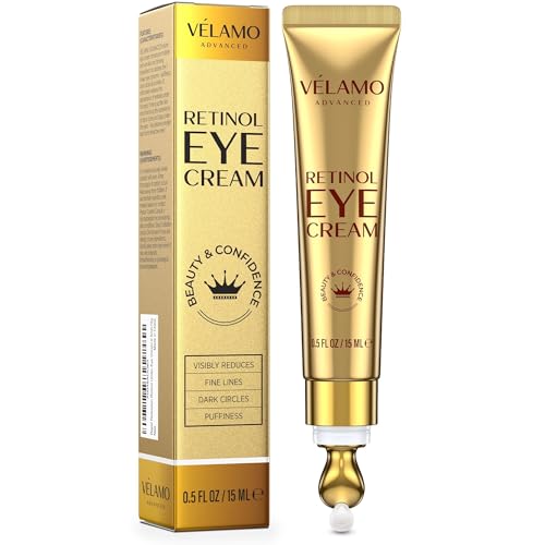 VELAMO ADVANCED Instant Eye & Face Lift Cream: Reduces Wrinkles Fine Lines Under Eye Bags Puffiness Dark Circles Crows Feet - Rapid Face Lifting Tightening Firming Retinol Under Eye Cream 15g