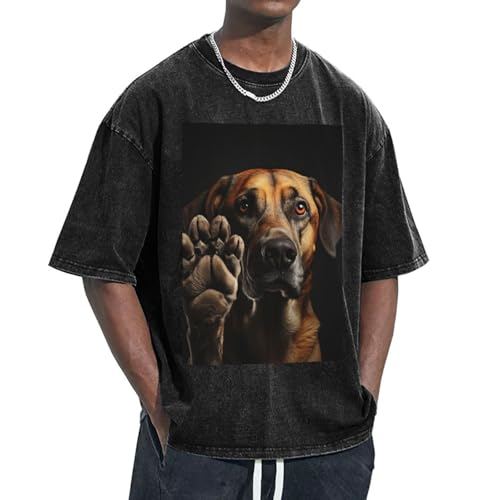 T-shirt patte de chien manches courtes vêtement ample loungewear