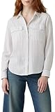 Levi's Doreen Utility - Camiseta de Manga Corta para Mujer, Color Addie Pin Stripe V2, Talla XS, Addie Pin Stripe V2, XS