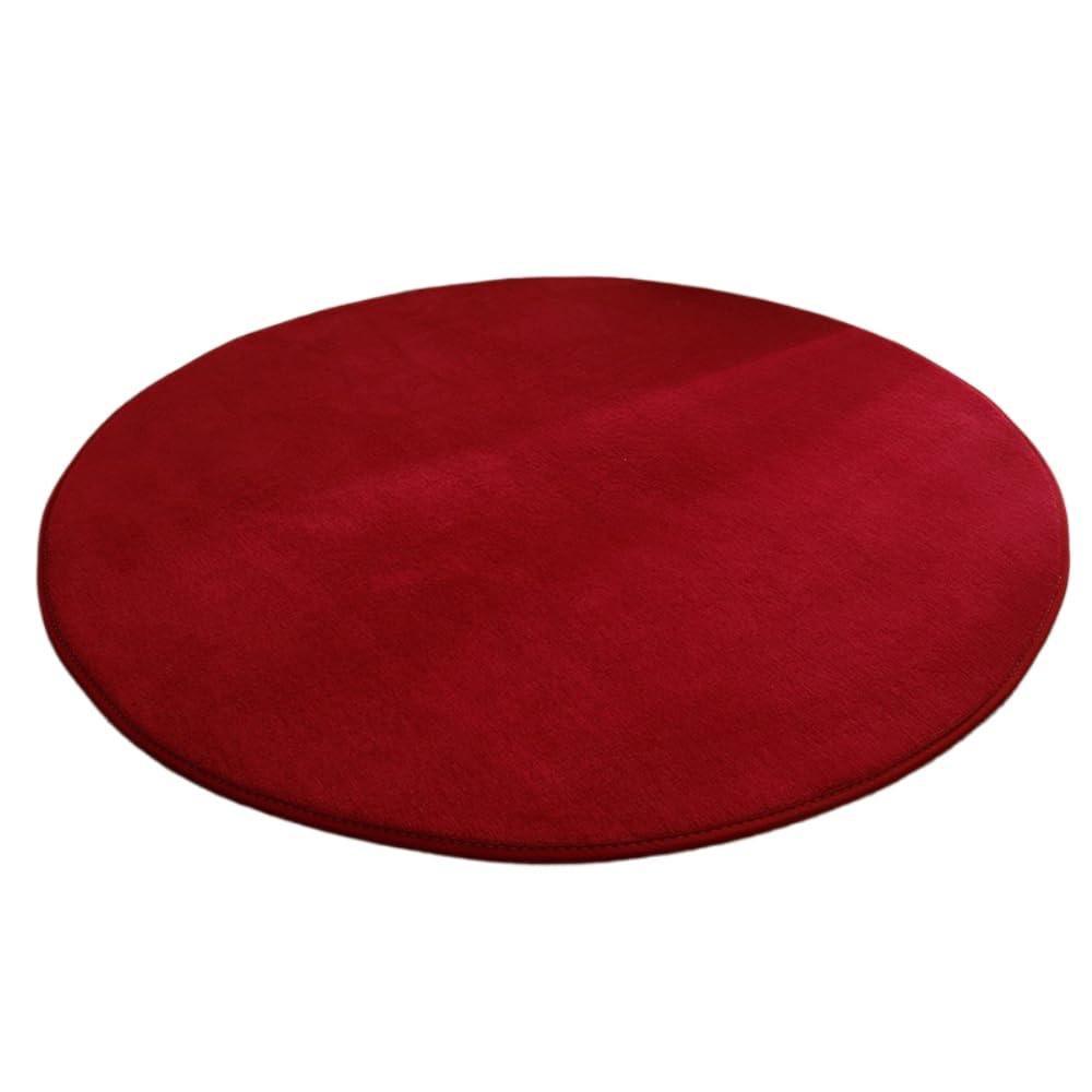 Tapis pour la salle à manger antidérapant rond lavable en velours