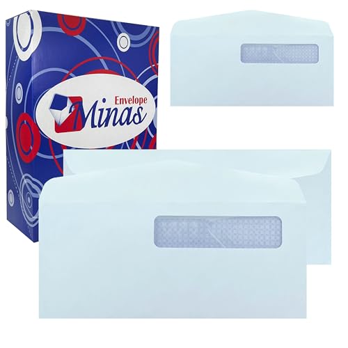 Enveloppes #10 premium papier blanc 10,9 kg haute sécurité fenêtrées