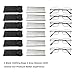 6-Pack Metal Reading Glasses for Men Women Spring Hinge Readers Clear Lens Non Yellow Coating, 3 Black 3 Gunmetal 1.75 x