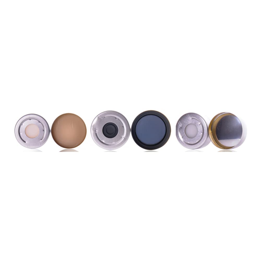 Wheaton W224215 Pressure Release Aluminum Seals, 20 mm, PTFE/Silicone Septa, 100/CS