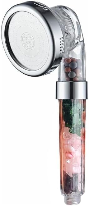 Miniatura 2 de MineralStream Cabezal de ducha de chakras con piedras preciosas naturales, cristales terapéuticos, purificación de mineralización del agua,