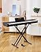 Melentro Digital Piano 88 key Semi Weighted Keyboard With X Stand & Sustain Pedal, Full-Size Beginner Electric Piano For Bluetooth, Headphone Mode, USB-MIDI