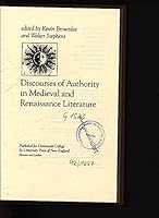 DISCOURSES OF AUTHORITY IN MEDIEVAL AND RENAISSANCE LITERATURE 0874514711 Book Cover