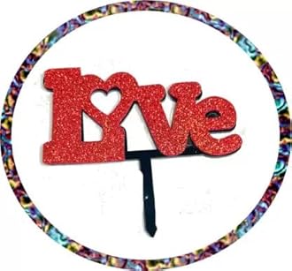 SOI Happy Anniversary Decoration Items Kit - 52Pcs Wedding Anniversary Decoration Items | I love You Banner |Golden Happy Anniversary Banner | Anniversary Decoration for Couple| Love Cake Topper