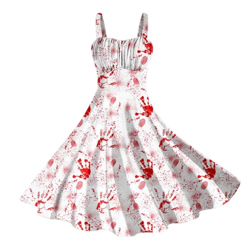 Renaissance Gothic Dress Medieval Costume Women V Neck Rocka