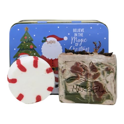 Marbela Cosmetics And A Happy New Year Gift Box - Peppermint Bath Bomb &amp; Holiday Harvest Soap