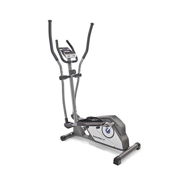 Marcy-Magnetic-Elliptical-Trainer-Cardio-Workout-Machine Marcy Magnetic Elliptical Trainer Cardio Workout Machine with Transport Wheels NS-40501E