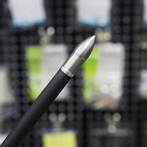 Maifield Stainless Steel Archery Field Points, Easy Pull Various Outside Diameter,85/100/125/150 Grains,Screw In Archery Field Tips (19/64" R, 125 Grain, 125 Grain) #TOP5