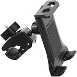 WATIIFUFU Soporte para Teléfono y Tableta para Bicicleta Estática y Cinta de Correr Compatible Manillar Giratorio 360° Color Negro Accesorio para Fitness y Cochecito