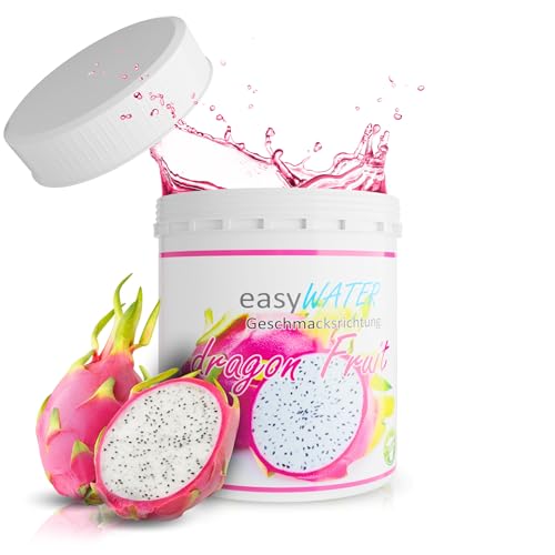 Getränkepulver Zuckerfrei - Geschmack für Wasser ohne Kalorien│ Wasser mit Geschmack Drachenfrucht - Wasserzusatz Geschmack ohne Zucker - 25 Portionen