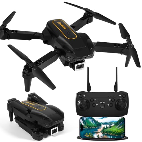 Drohne mit Kamera f&uuml;r Kinder, RC Drone Quadcopter mit Kopflos Modus, 3D Flip, 90&deg; Einstellbar, Flugbahn, 1080P Mini Drone Geschenk f&uuml;r Anf&auml;nger Kinder