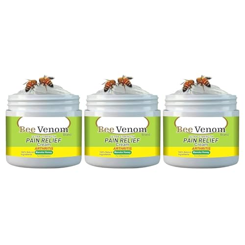 Image of Bee Venom Knee & Joint Pain Relief Cream 300gm FRAYI | Ultra Strength Bee Venom Pain Relief Cream | Joint And Bone Therapy Pack Of 3 Pics (Y-3)