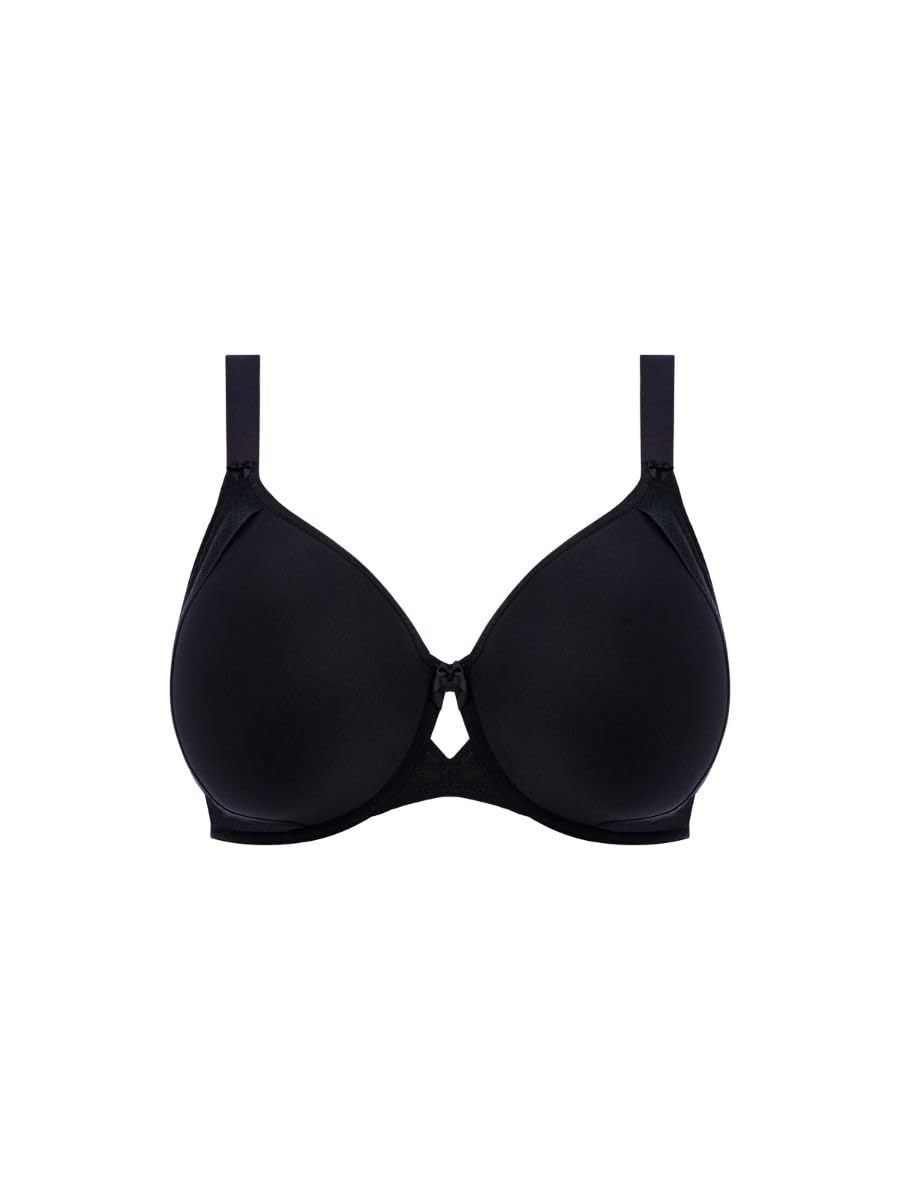 Elomi Damski biustonosz Nerina Underwire Molded Spacer Bra, czarny, 38FF