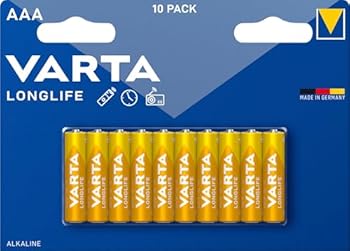 VARTA Batterien AAA 10 Stück Longlife Alkaline 15V ideal für Fernbedienungen Wecker Radios Made in Germany