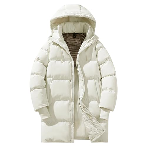 Manteau long coupe-vent homme doudoune chaude imperméable hiver