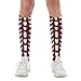 FekiLoot Baseball Softball Laces Compression Socks Cozy Soft Support Socks Fashion Breathable Knee High Tube Socks for Adult