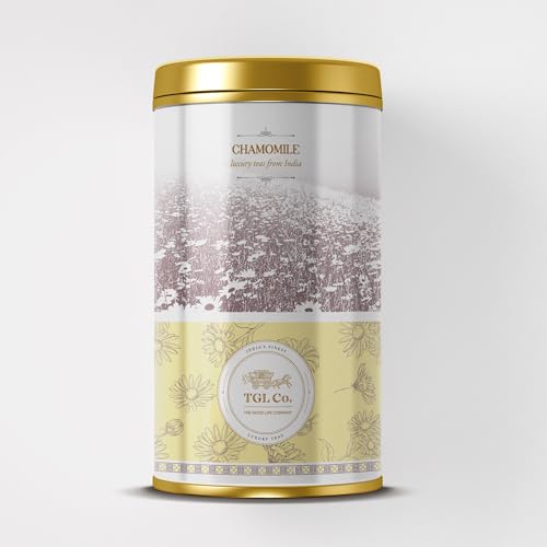 Image of TGL Co.Chamomile Herbal Tea Infusion (50G Tin Can)|Rich in Anti Oxidant | Refreshing | No Artificial flavor | Improve Digestion